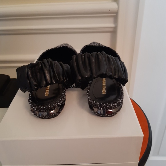 Nickolas Kirkwood Grey Melange Mules - Picture 3 of 6